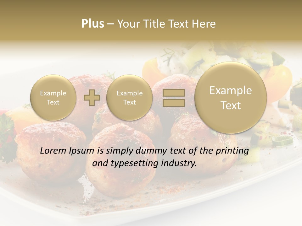 Roasted Dressing Salad PowerPoint Template