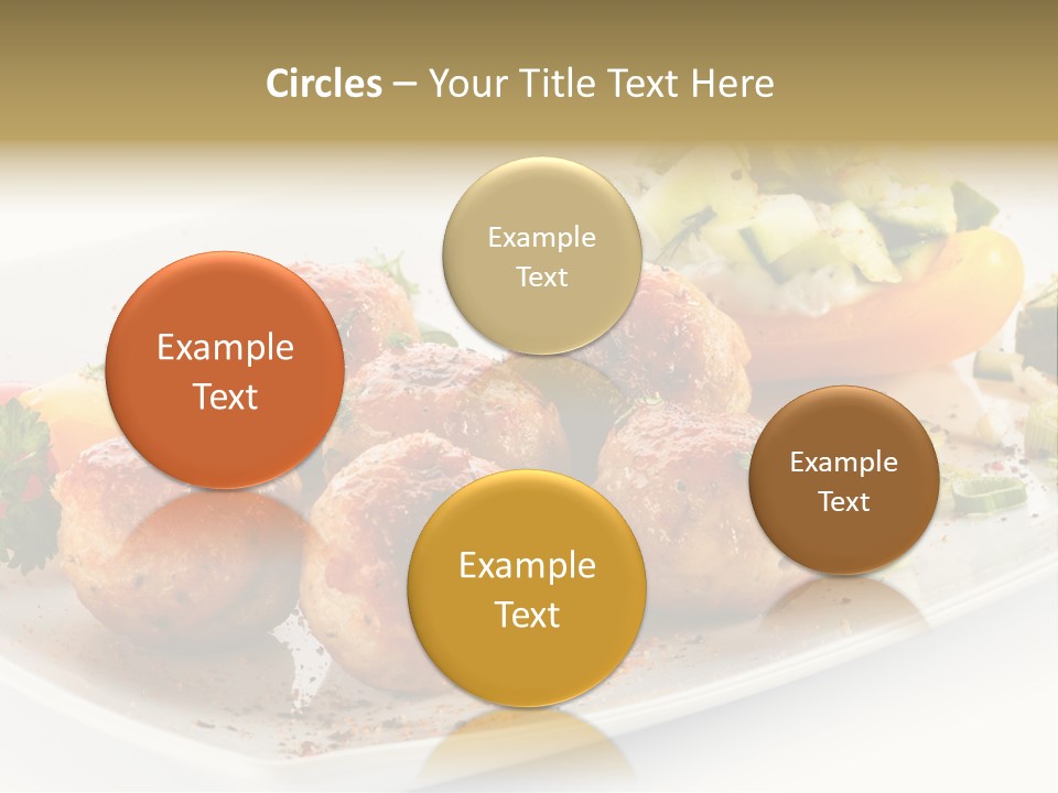 Roasted Dressing Salad PowerPoint Template