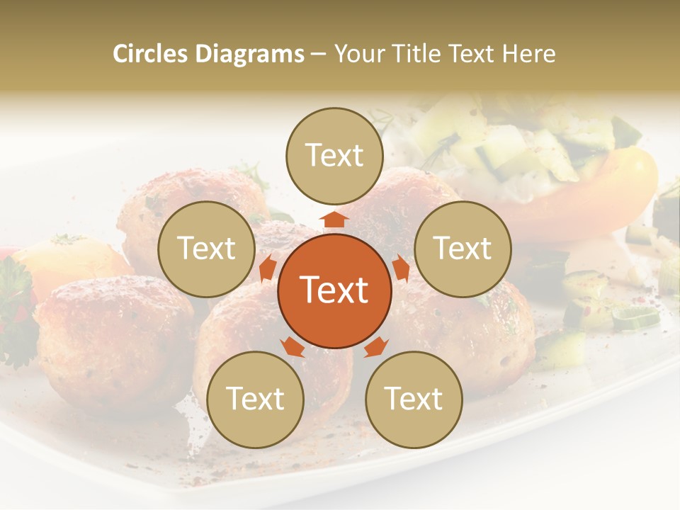 Roasted Dressing Salad PowerPoint Template