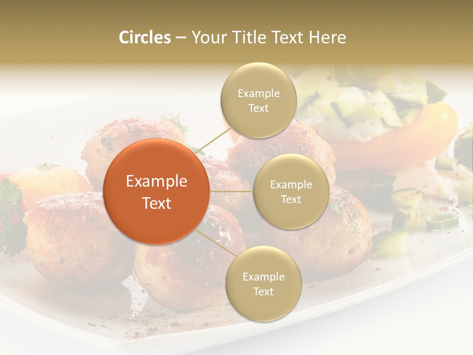 Roasted Dressing Salad PowerPoint Template