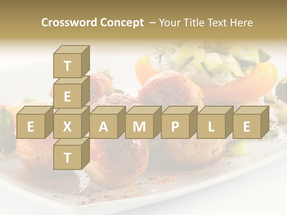 Roasted Dressing Salad PowerPoint Template