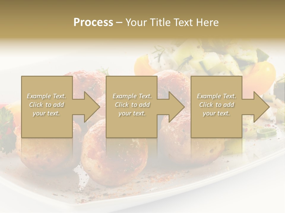 Roasted Dressing Salad PowerPoint Template