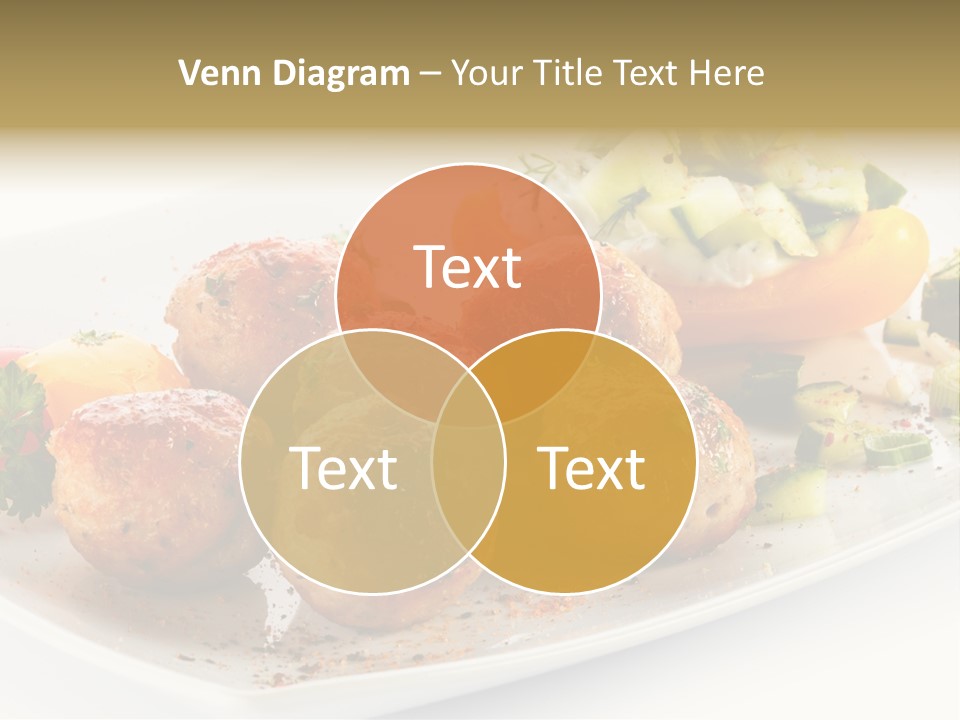Roasted Dressing Salad PowerPoint Template