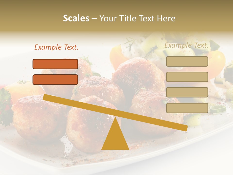 Roasted Dressing Salad PowerPoint Template