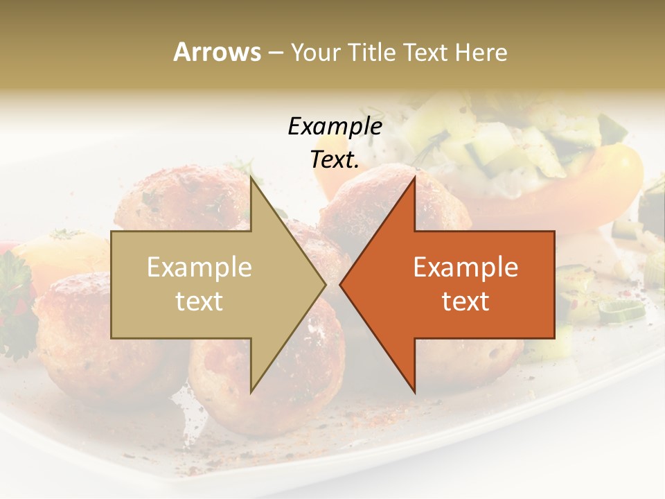 Roasted Dressing Salad PowerPoint Template