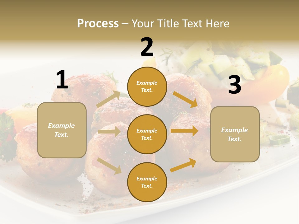 Roasted Dressing Salad PowerPoint Template