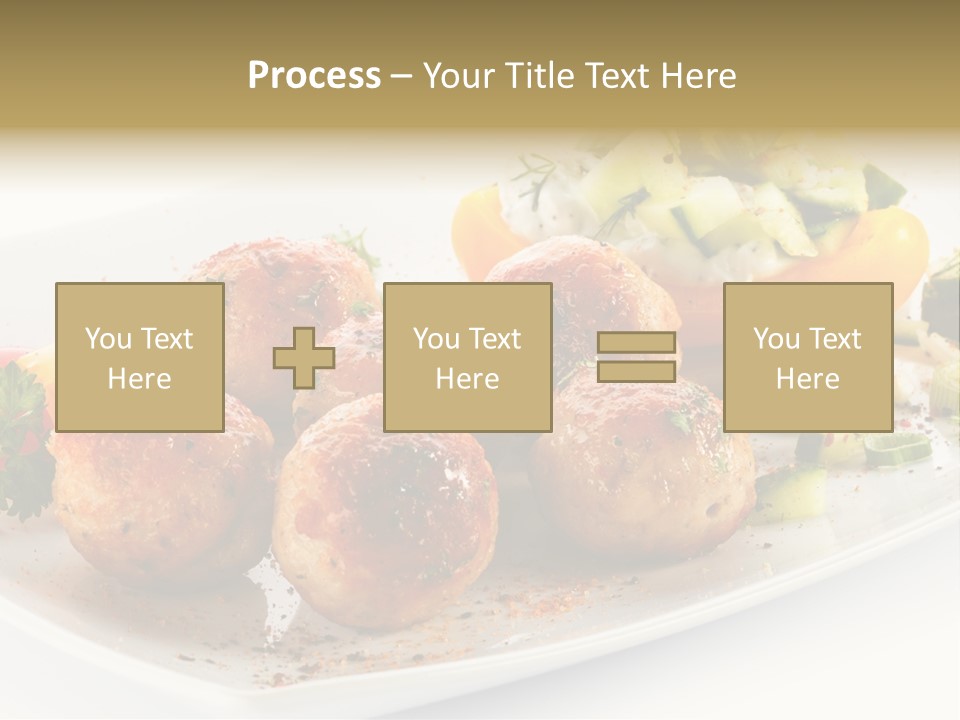 Roasted Dressing Salad PowerPoint Template