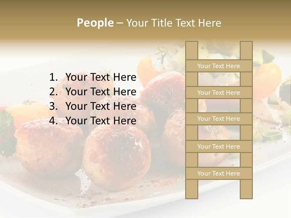 Roasted Dressing Salad PowerPoint Template
