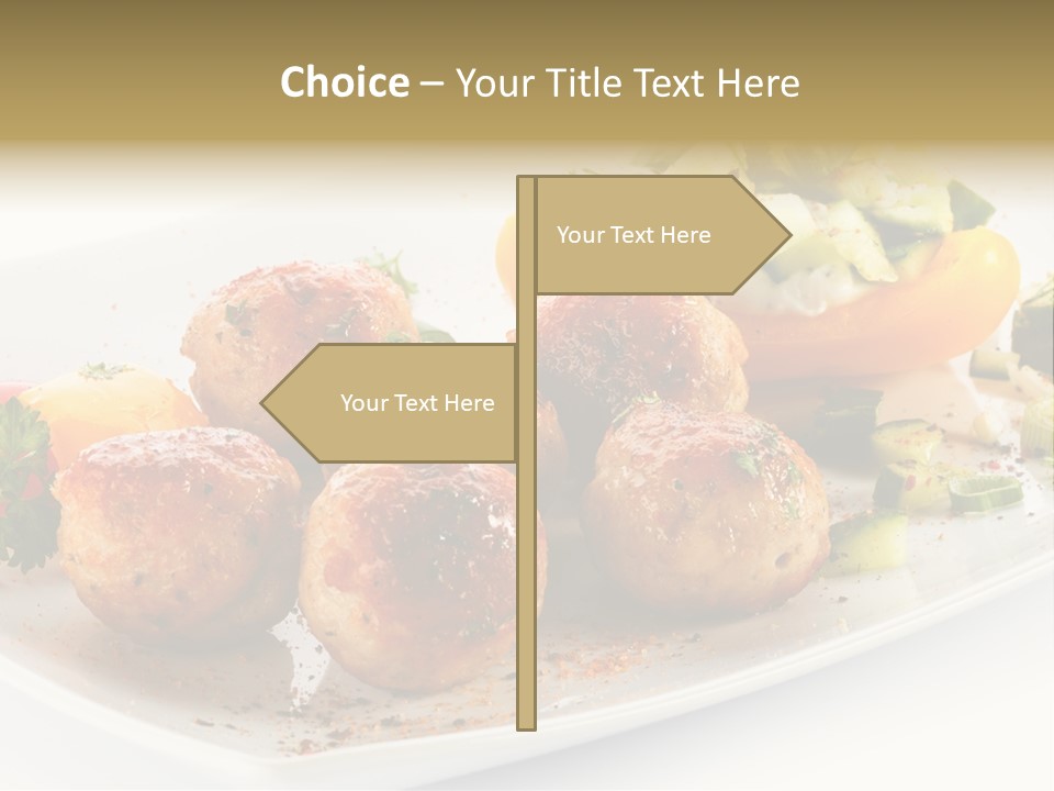 Roasted Dressing Salad PowerPoint Template