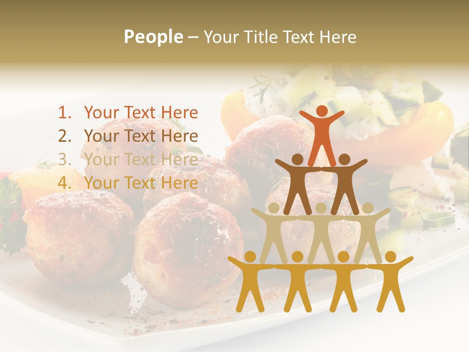 Roasted Dressing Salad PowerPoint Template