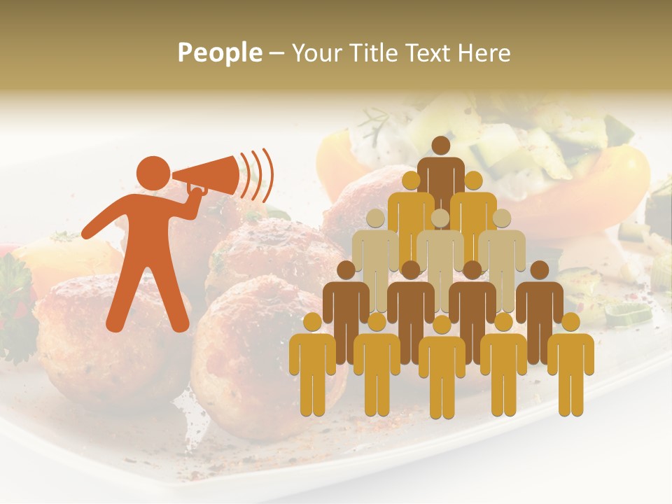 Roasted Dressing Salad PowerPoint Template