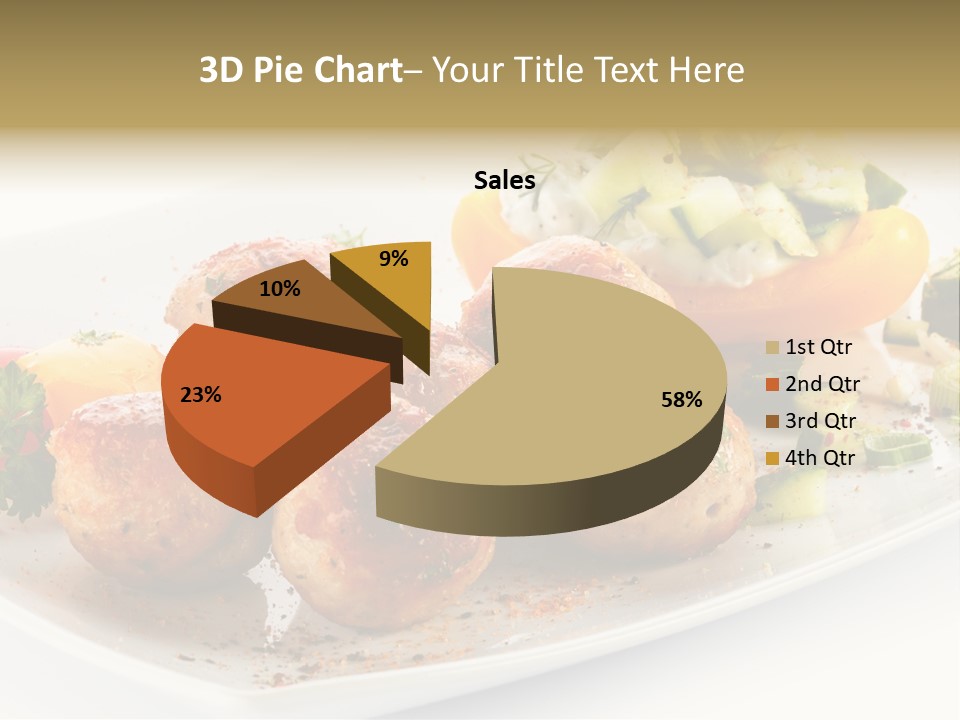 Roasted Dressing Salad PowerPoint Template