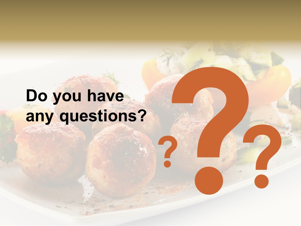 Roasted Dressing Salad PowerPoint Template