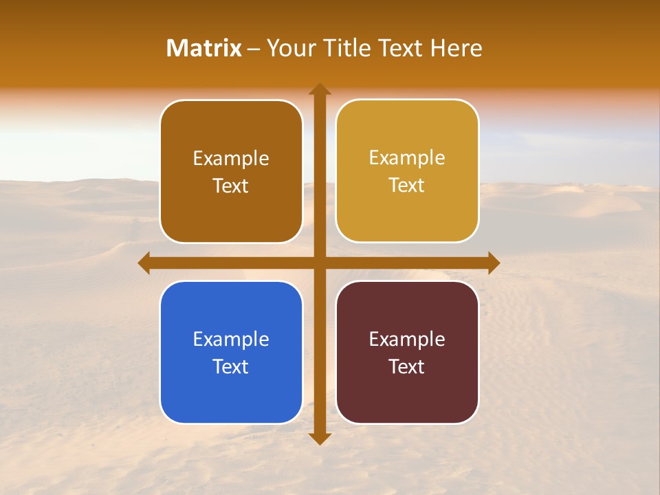 Sand Dune Tunisia PowerPoint Template