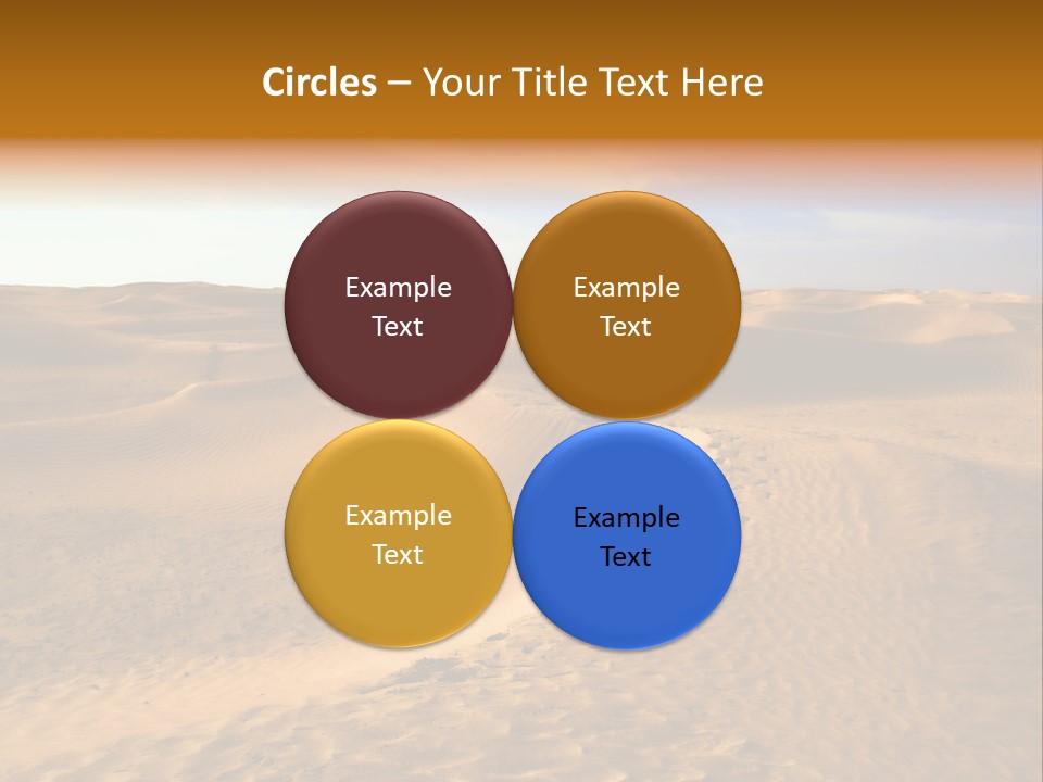 Sand Dune Tunisia PowerPoint Template