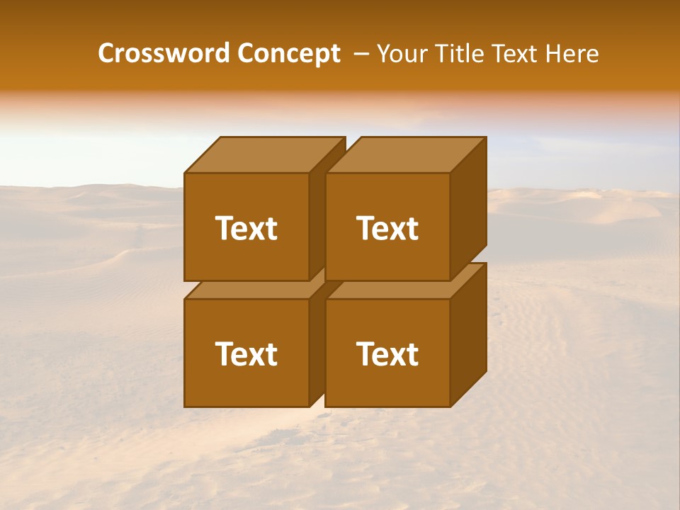 Sand Dune Tunisia PowerPoint Template