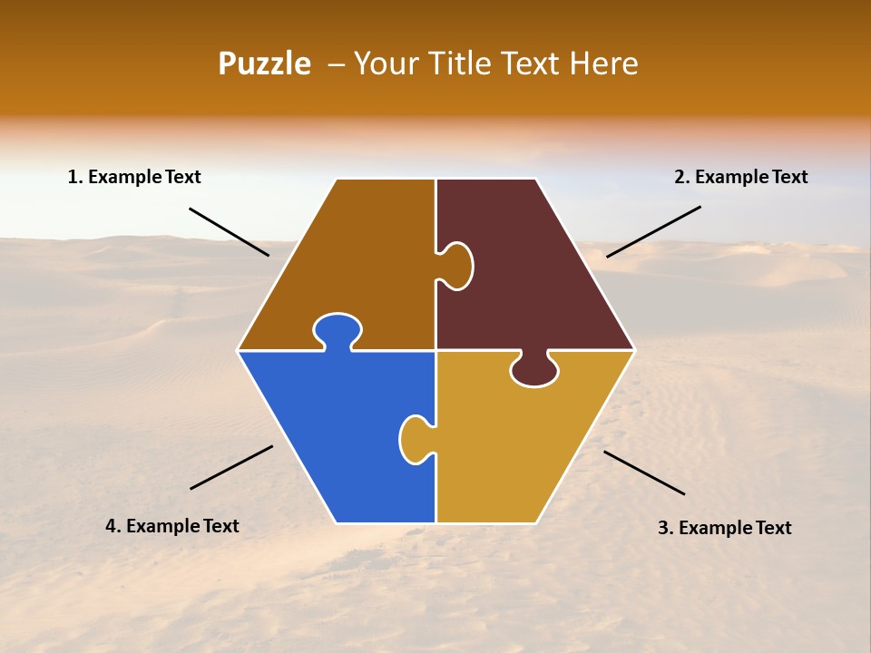 Sand Dune Tunisia PowerPoint Template