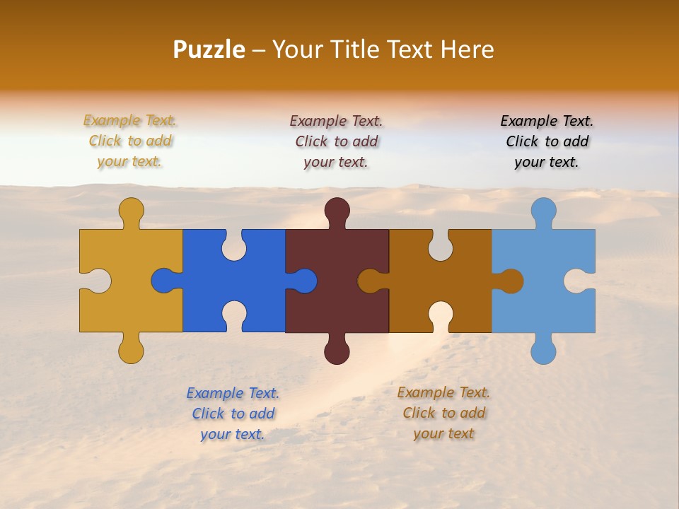 Sand Dune Tunisia PowerPoint Template