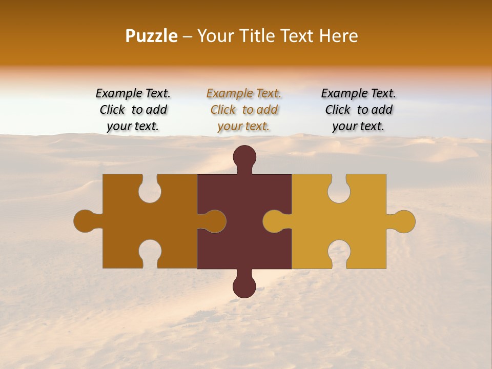 Sand Dune Tunisia PowerPoint Template