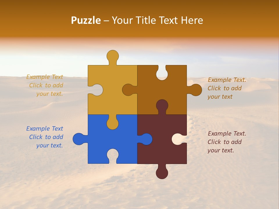 Sand Dune Tunisia PowerPoint Template