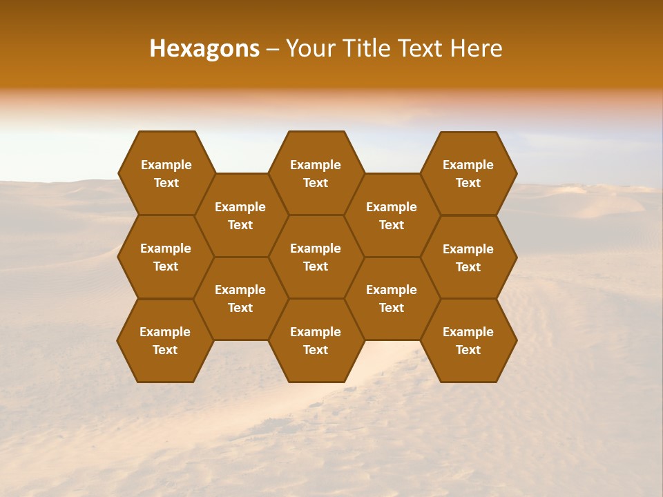 Sand Dune Tunisia PowerPoint Template