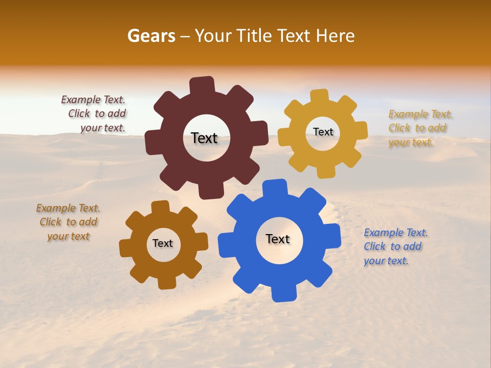 Sand Dune Tunisia PowerPoint Template