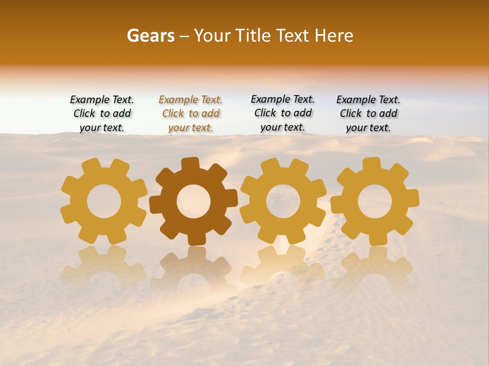Sand Dune Tunisia PowerPoint Template