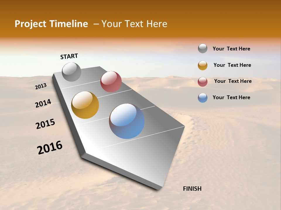 Sand Dune Tunisia PowerPoint Template