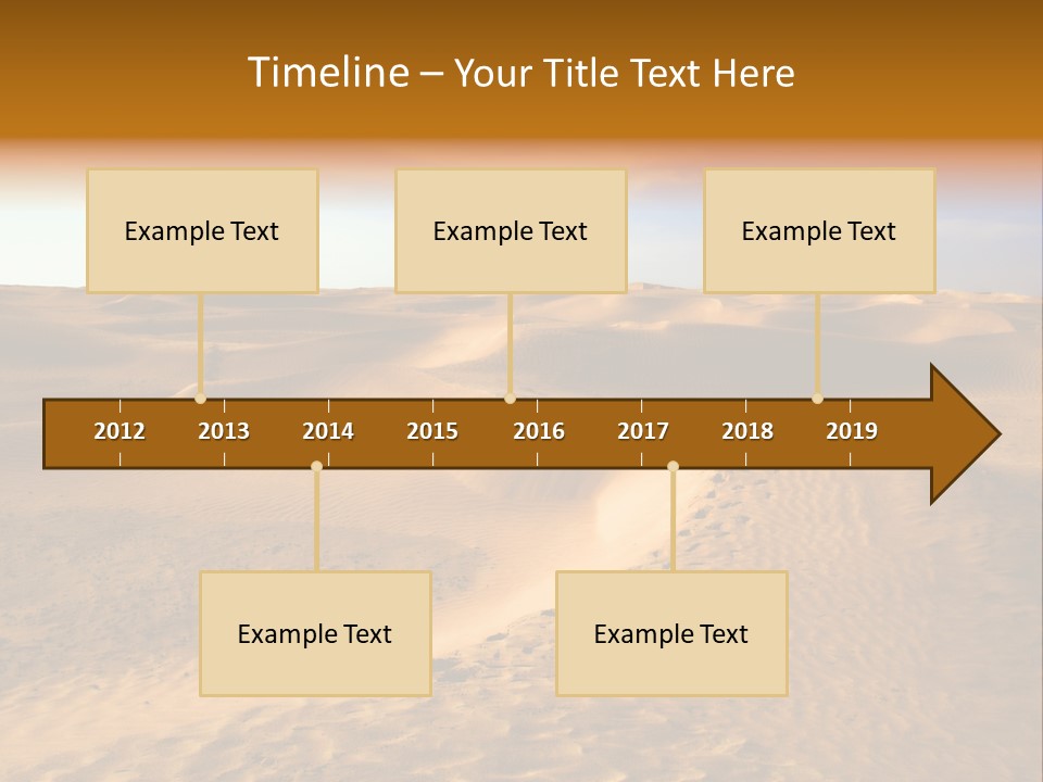 Sand Dune Tunisia PowerPoint Template