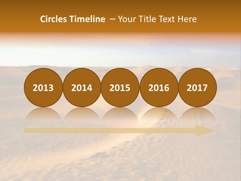 Sand Dune Tunisia PowerPoint Template