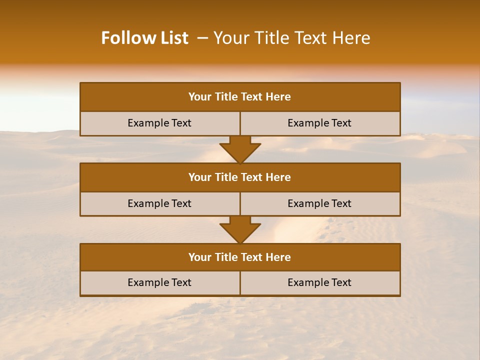 Sand Dune Tunisia PowerPoint Template