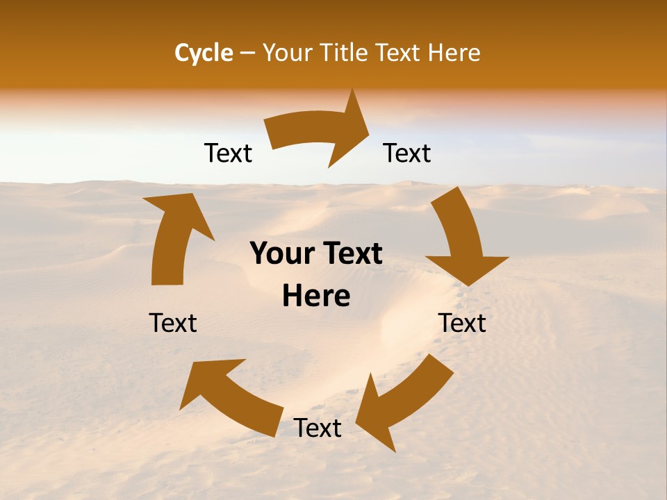 Sand Dune Tunisia PowerPoint Template