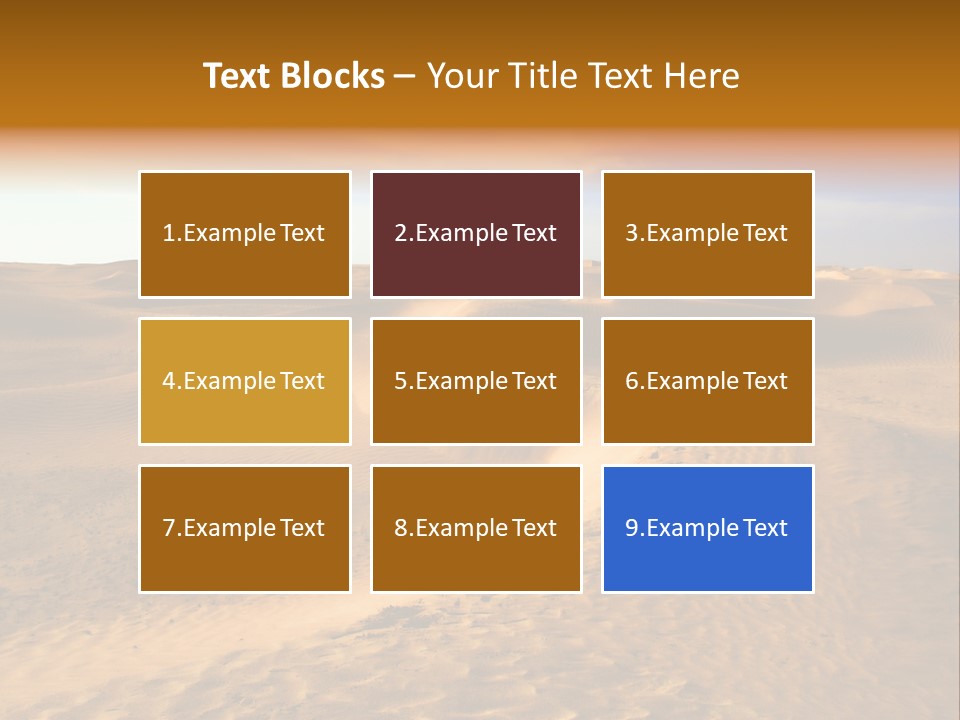 Sand Dune Tunisia PowerPoint Template