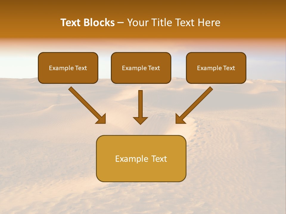 Sand Dune Tunisia PowerPoint Template