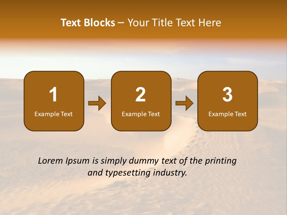 Sand Dune Tunisia PowerPoint Template