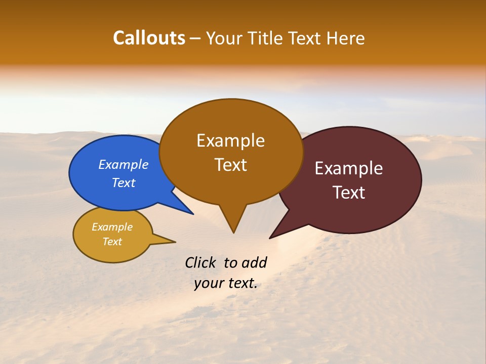 Sand Dune Tunisia PowerPoint Template