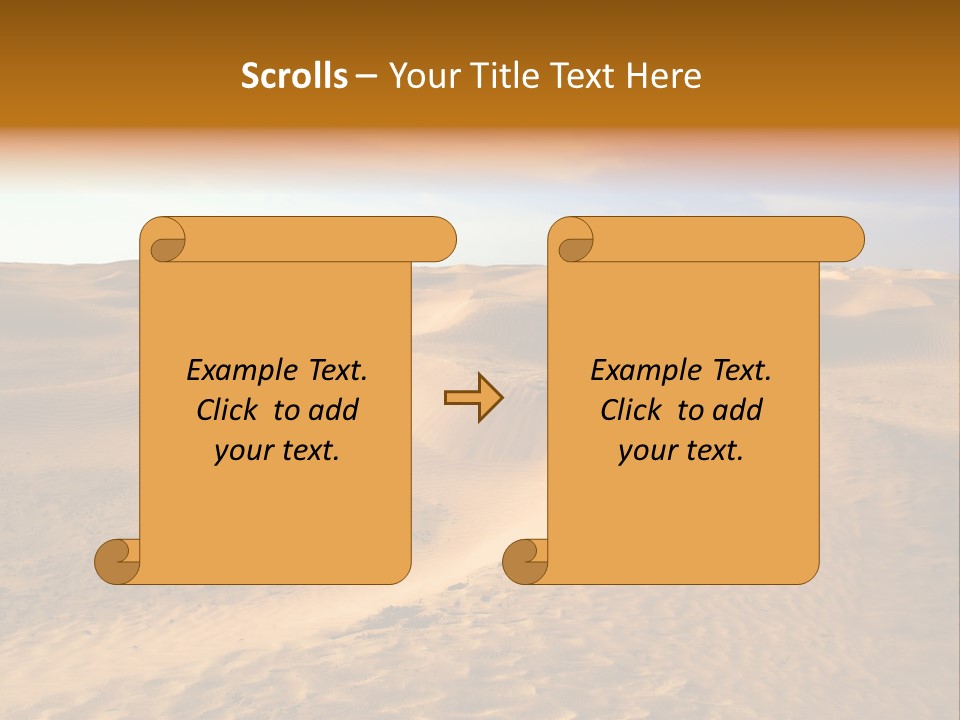 Sand Dune Tunisia PowerPoint Template