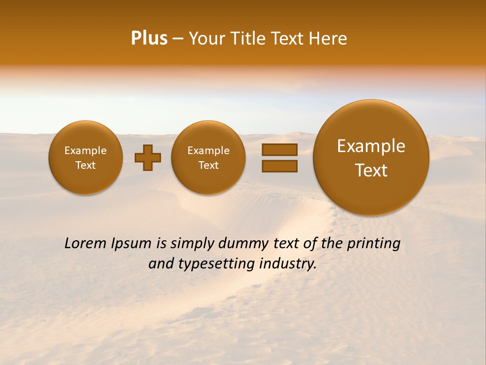 Sand Dune Tunisia PowerPoint Template