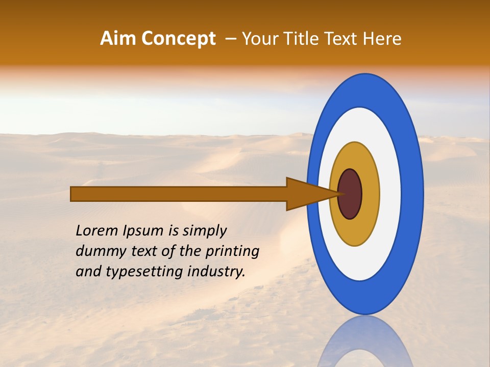 Sand Dune Tunisia PowerPoint Template