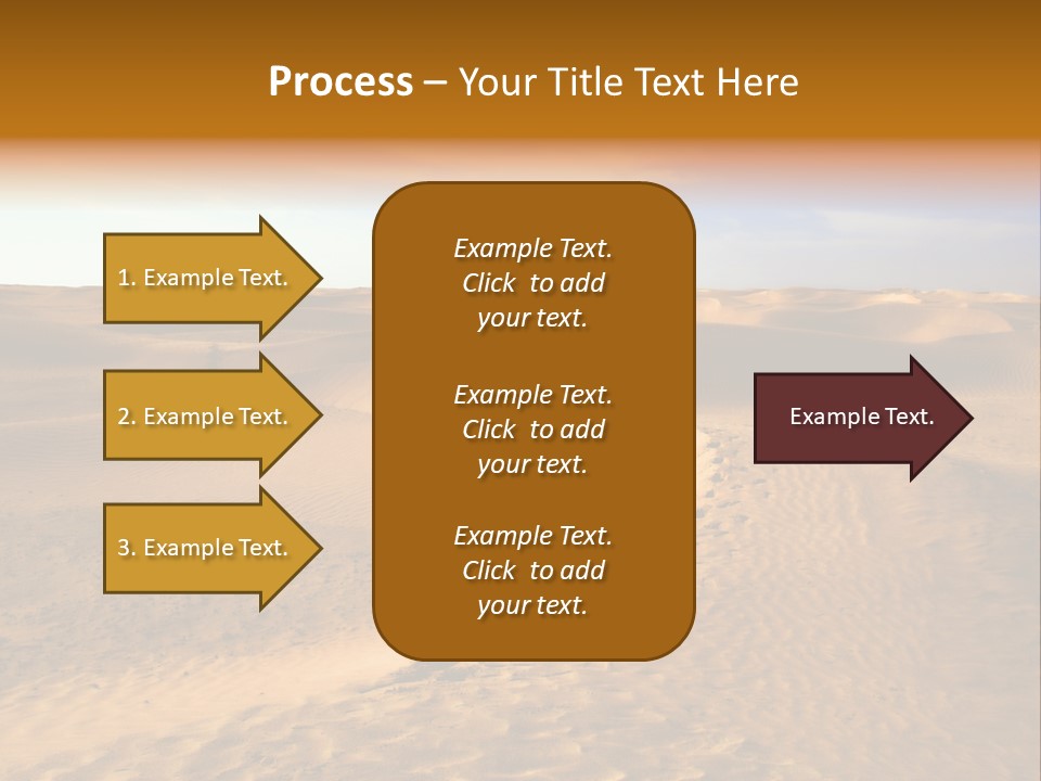 Sand Dune Tunisia PowerPoint Template