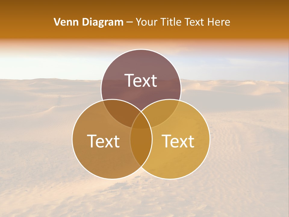 Sand Dune Tunisia PowerPoint Template
