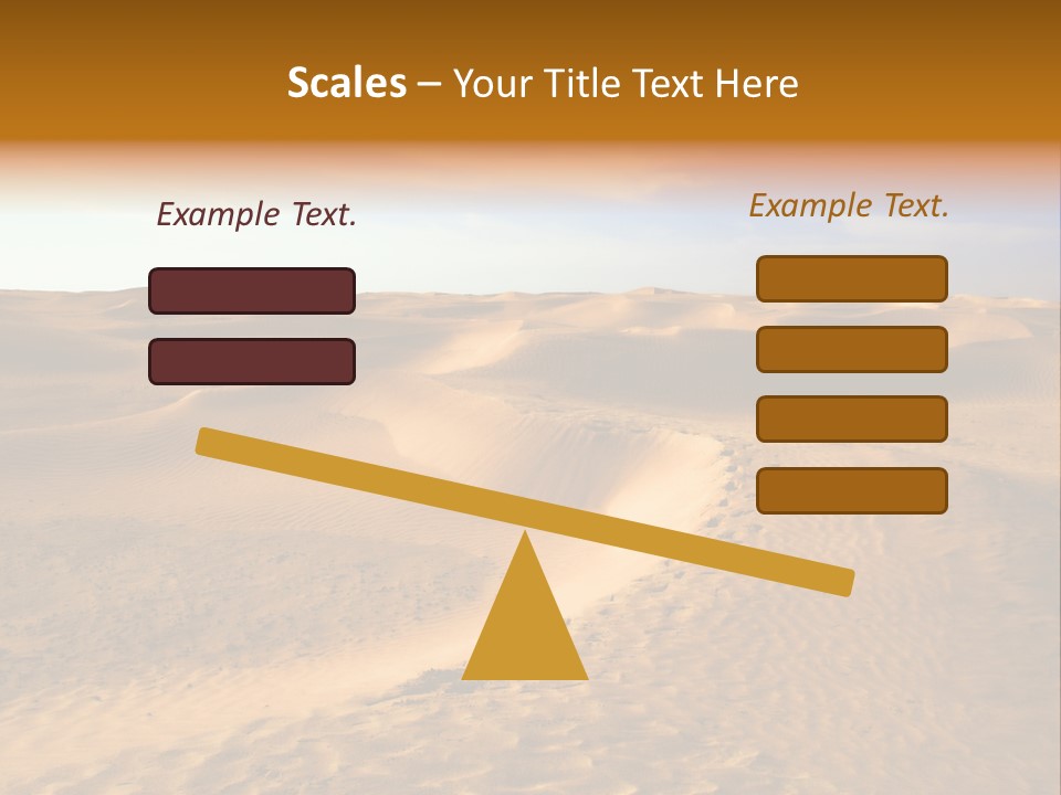 Sand Dune Tunisia PowerPoint Template