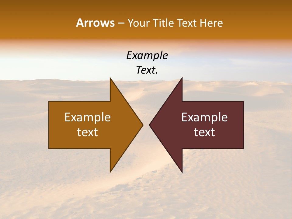 Sand Dune Tunisia PowerPoint Template