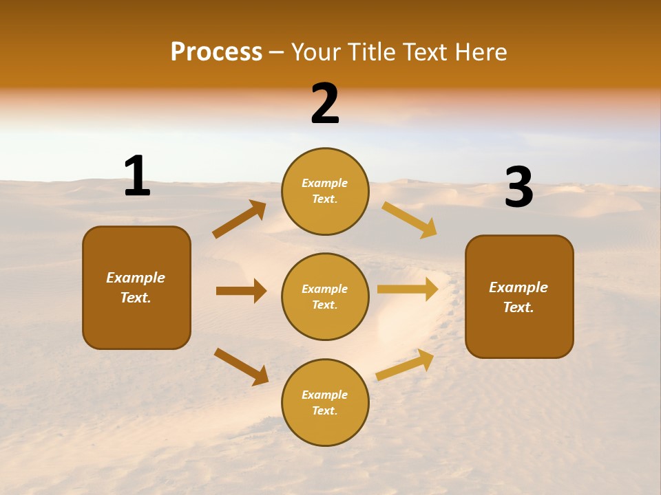 Sand Dune Tunisia PowerPoint Template
