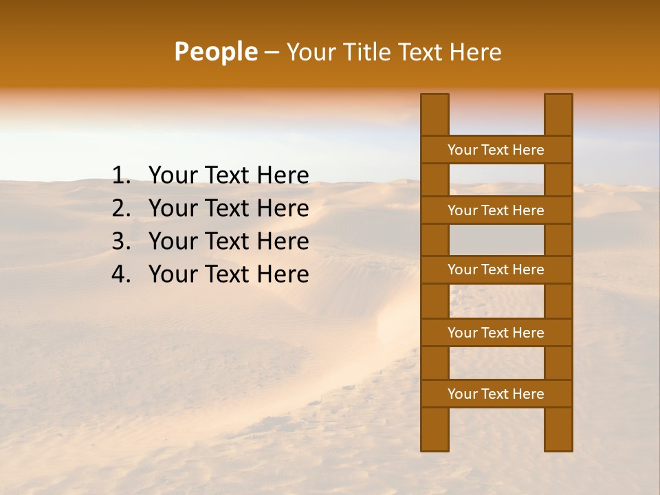 Sand Dune Tunisia PowerPoint Template