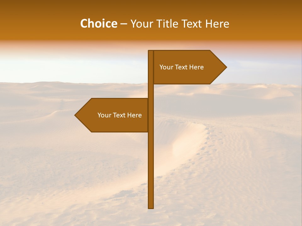 Sand Dune Tunisia PowerPoint Template