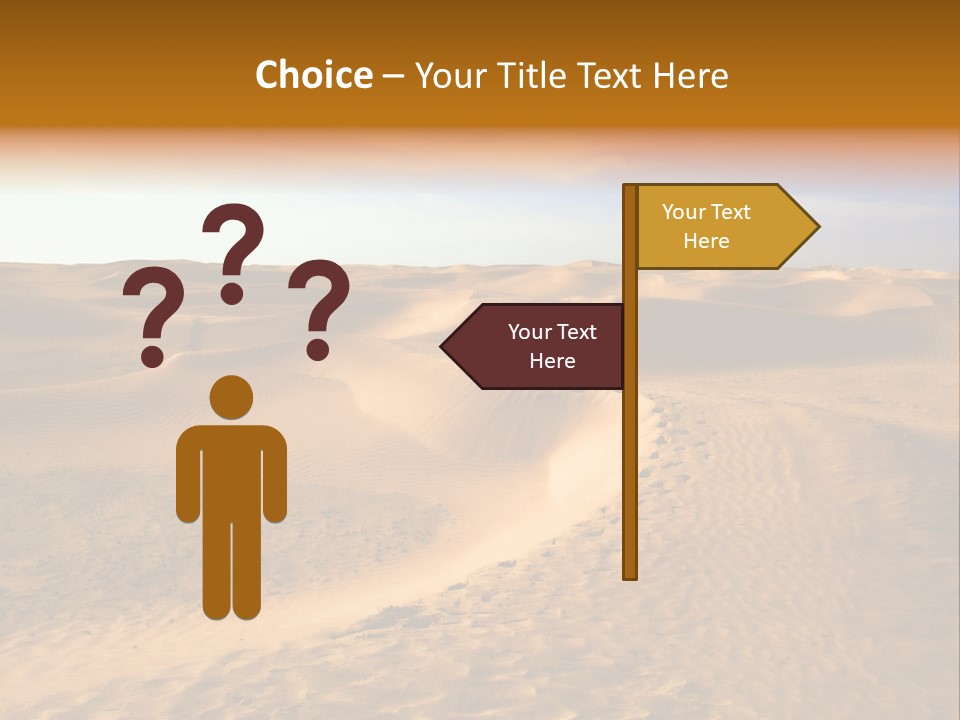 Sand Dune Tunisia PowerPoint Template