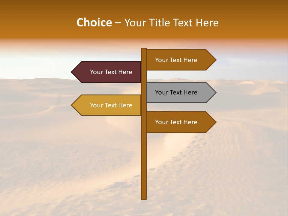 Sand Dune Tunisia PowerPoint Template