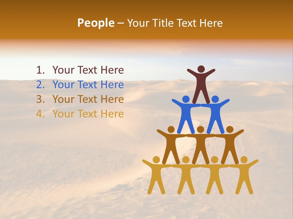 Sand Dune Tunisia PowerPoint Template