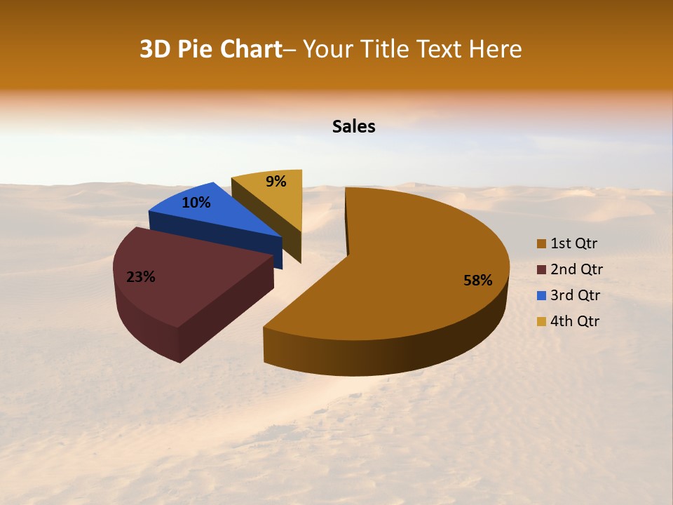 Sand Dune Tunisia PowerPoint Template